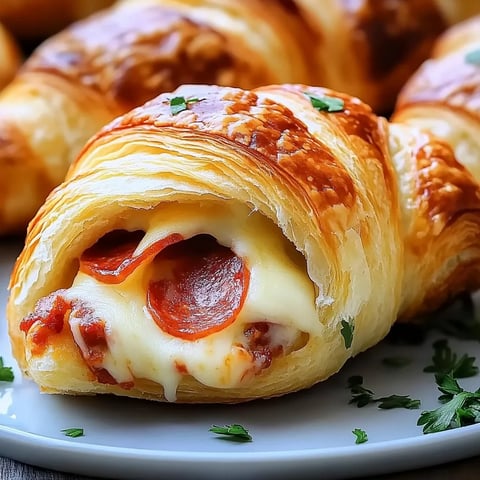 Mozzarella Pepperoni Croissant Rolls