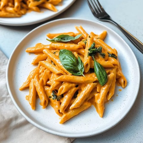 High-Protein Creamy Roasted Red Pepper Pasta