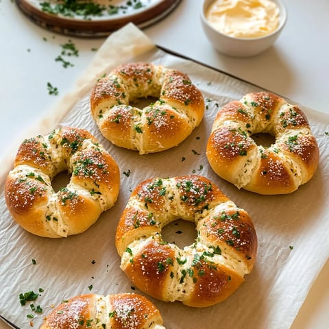 Cream Cheese Stuffed Garlic Bagel